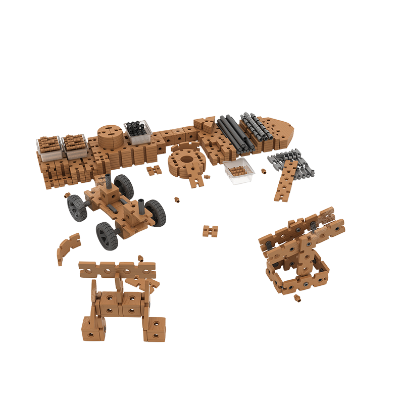 华森葳 户外运动跑酷系列 沙水标准版 拼拼积木组高清大图