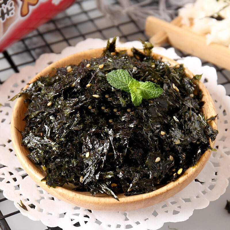 小老板海苔辣味拌饭海苔50g拌包饭海苔寿司即食海苔儿童辅食 配饭好搭档