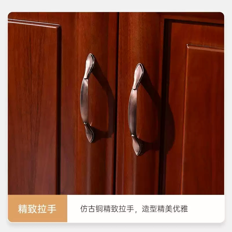 易企采 三门书柜40*120*200CM 贴木皮木制办公文件档案资料柜隔断储物柜