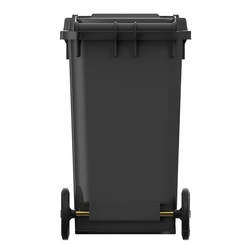 科力邦(Kelibang) 户外垃圾桶 大号加厚100L分类垃圾桶商用塑料环卫垃圾桶带盖物业翻盖果皮箱 KB1037灰色高清大图