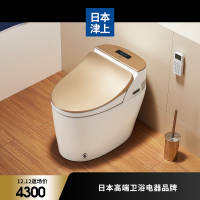 日本津上智能马桶一体全自动冲洗坐便器家用即热无水箱