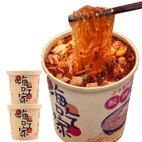 集香草酸辣粉丝桶装126g*2桶 重庆风味速食方便面办公休闲美食