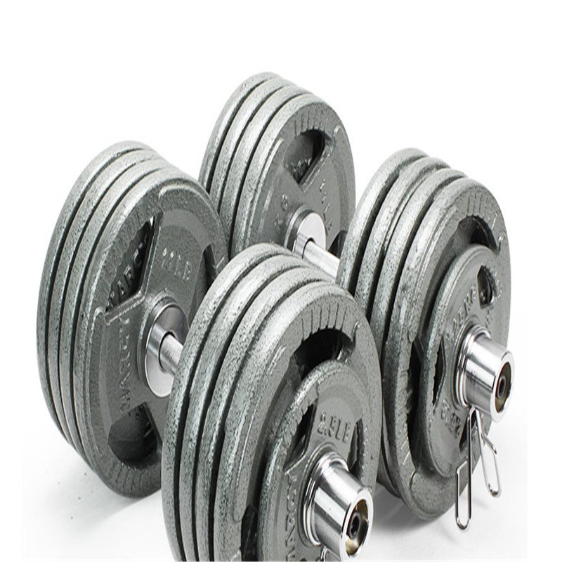 菲特尼斯哑铃 烤漆哑铃奥杆大孔哑铃大重量男士哑铃 40 50 60 80 100k