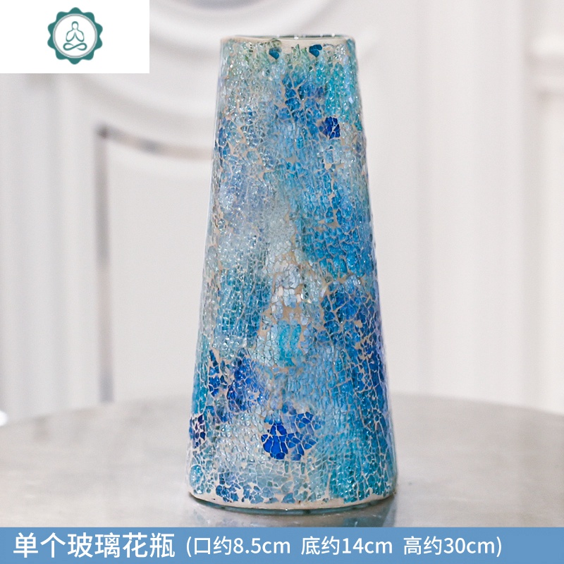 美式复古地中海玻璃装饰品干花瓶北欧摆件创意客厅餐桌简约插假花封后鸟笼烛台 6寸相框 黄色 跳舞兰套装 小烛台参数配置 规格 性能 功能 苏宁易购