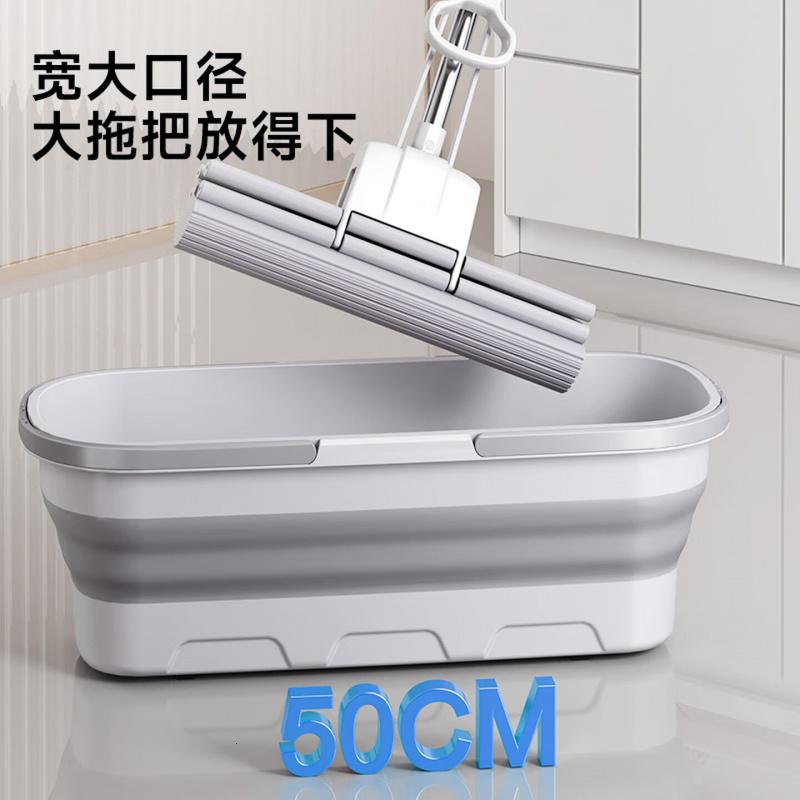 五月花可折叠拖把桶17L水桶带轮子拖地神器配件大容量更百搭高清大图