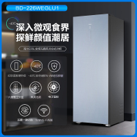 海尔(Haier)立式无霜冰柜一级能效电脑温控全温区冷藏冷冻保鲜-40度深冷速冻立式冷冻柜BD-226WEGLU1