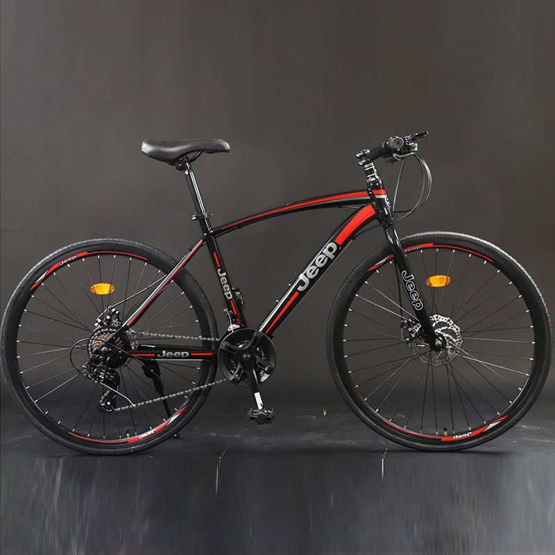 吉普jeep公路自行车212427速碟刹单车弯把直把公路车学生车