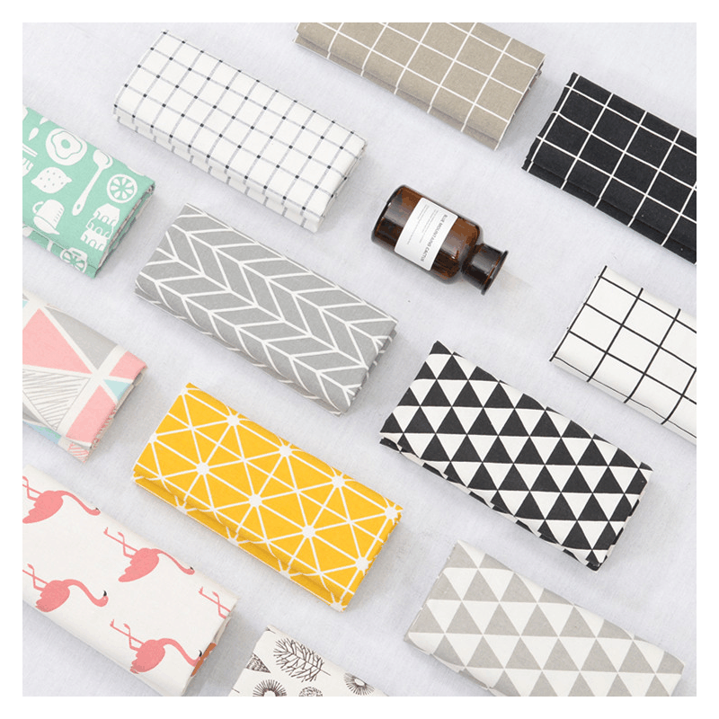 ins风 桌布少女心粉色格子小清新棉麻书桌网红餐垫北欧布艺长方形图片