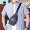胸前包男商务时尚小背包百搭男士斜挎包简约男轻便单肩包韩版潮包NEWLAKE