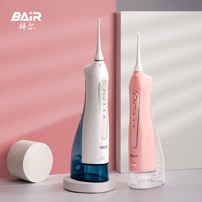 拜尔(BAIR) M3电动冲牙器家用便携式 清洁口腔洗牙器水牙线冲洗器洁牙器牙套清洗 送男女朋友礼物 M3Plus