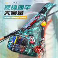 闪电客路亚多功能腰包单肩背包斜挎包竿包多功能背包渔具包钓鱼包