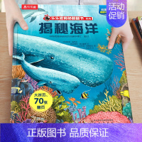 1.揭秘海洋 [正版]揭秘系列儿童翻翻书3-6-8-12岁以上太空海洋恐龙人体汽车火车飞机绘本3d立体科普大小百科全书小