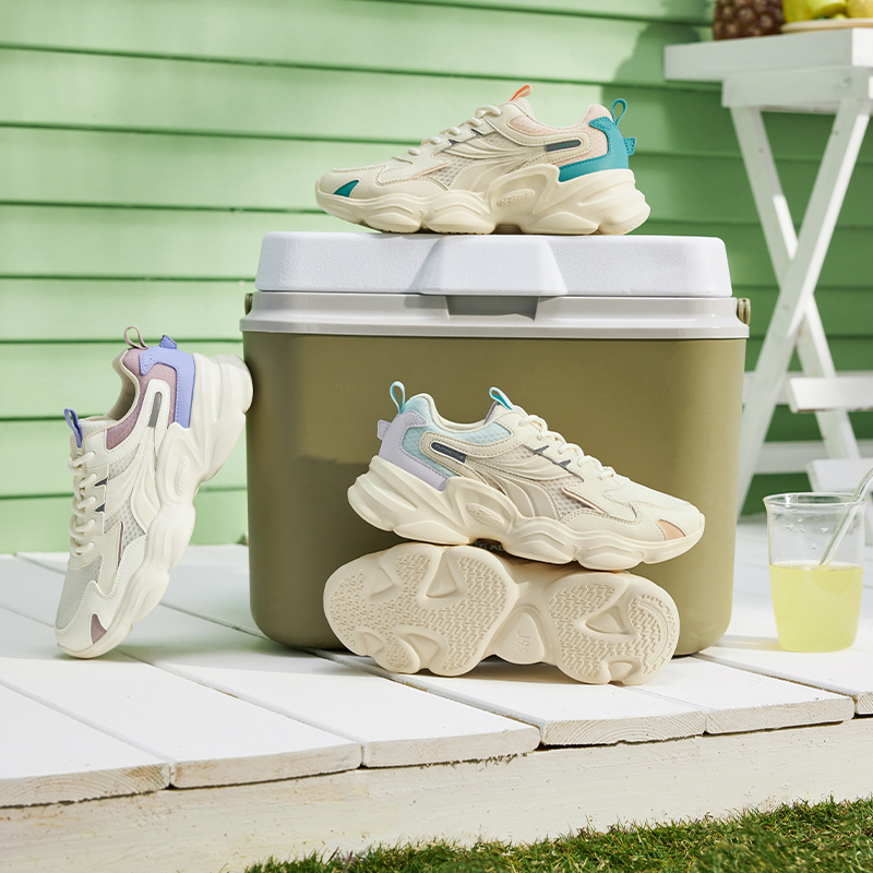 361°运动鞋女新款休闲百搭老爹鞋682216764F高清大图