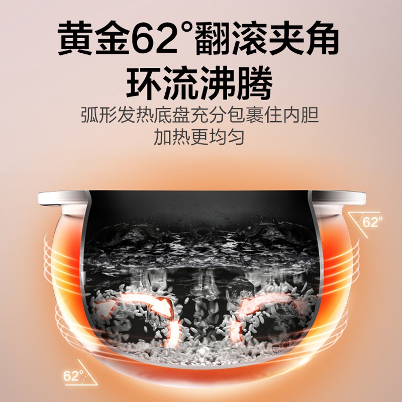 苏泊尔SUPOR多功能电压力锅5L智能操控触屏设计快速烹饪健康美味高清大图