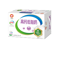 伊利 高钙低脂牛奶250ml*16盒/箱 脂肪减半 增加25%钙 礼盒装TM用