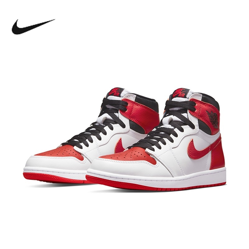 nike耐克男鞋air jordan 1 aj1芝加哥白红黑高帮篮球鞋555088-161