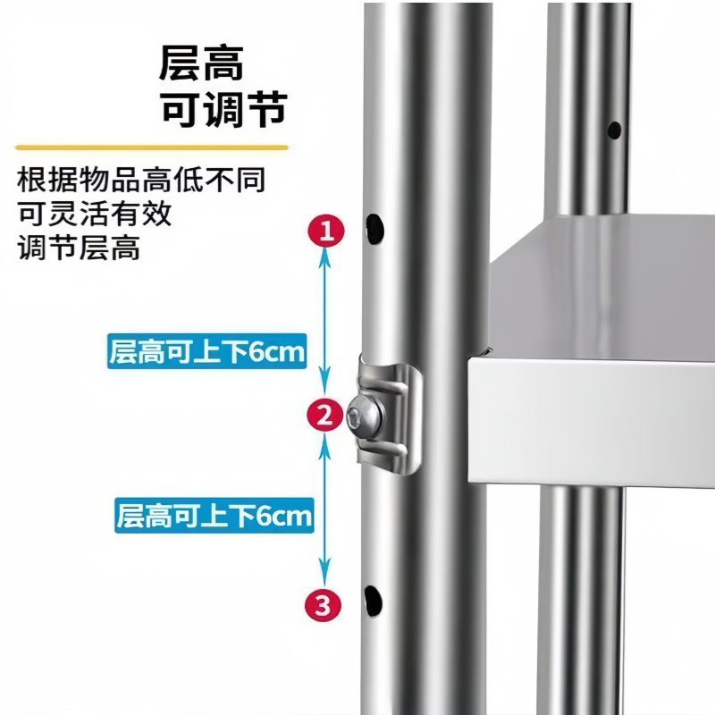 指臣厨房置物架100*40*150cm个高清大图