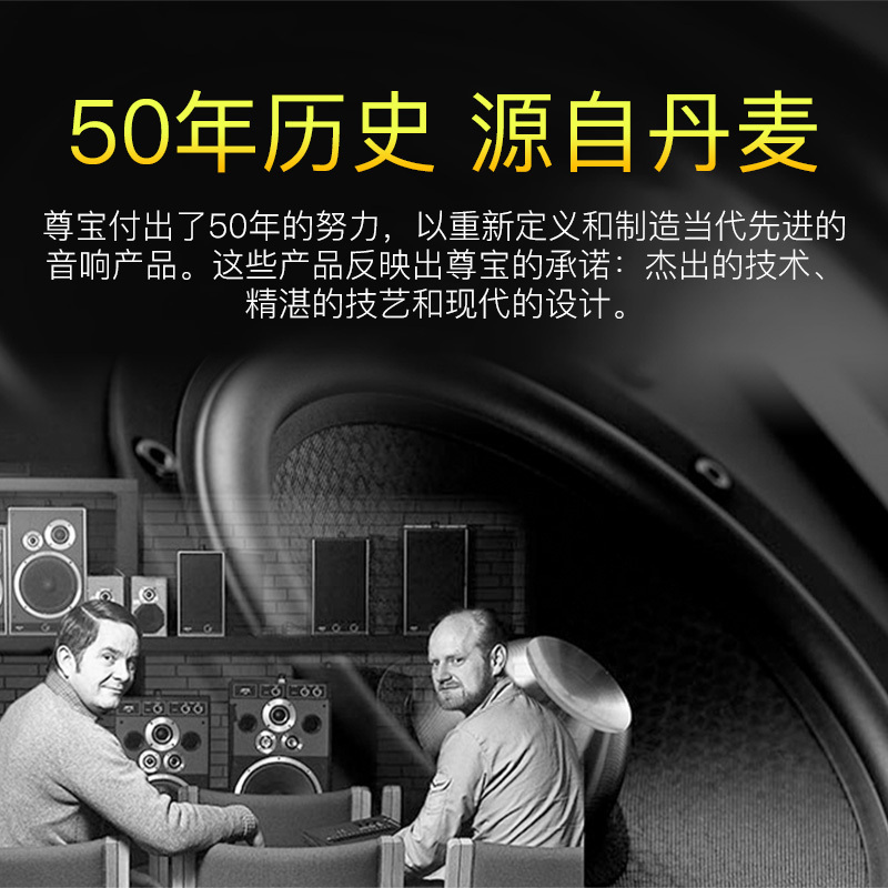 JAMO/尊宝 C607+C60CEN+C60SUR+SUB260+RX-V6A功放家庭影院音响5.1音箱套装 黑色