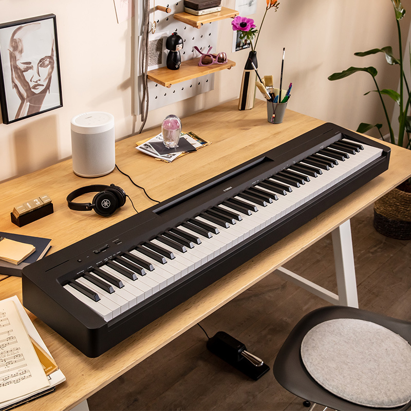 雅马哈yamahap143电钢琴88键重锤键盘便携式成人儿童智能数码电子钢琴