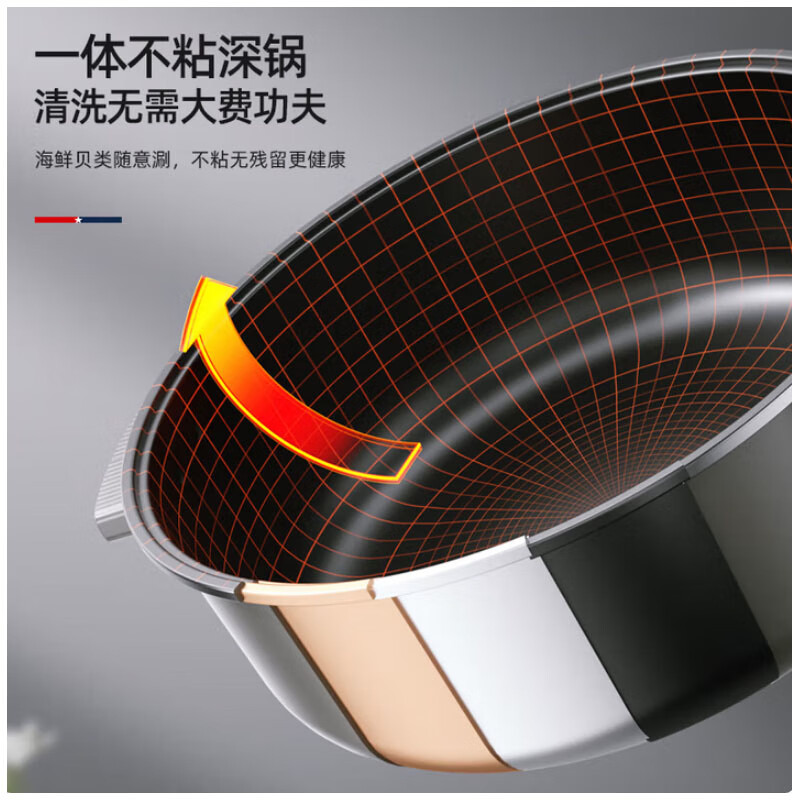 迈卡罗(Macaiiroos)(C)电火锅5L 多功能锅电煮锅分体式电炒锅炒菜锅大功率 MC-HG532高清大图