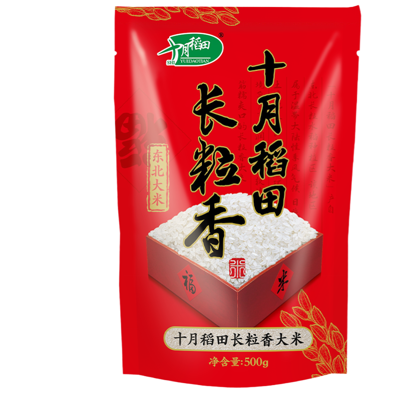 十月稻田(SHIYUEDAOTIAN)东北大米 长粒香大米500g高清大图