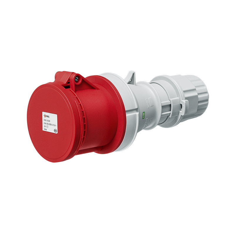 公牛(bull)GNS-6340工业连接器母头16A32A63A3芯4芯5芯明装暗装移防水防爆连接器航空插座高清大图