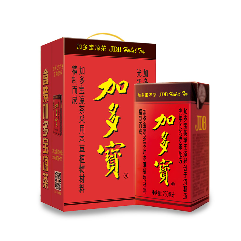 加多宝凉茶盒装饮料250mlx16