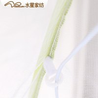 水星家纺MERCURY简约风双开门蒙古包蚊帐1.8m双人家用学生宿舍u型澜蕊