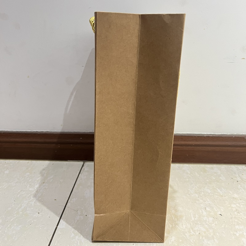 中锐智采 牛皮纸 定制手提袋 横款 250克白卡 四色一专印刷 是否覆膜 哑膜340*240*100mm