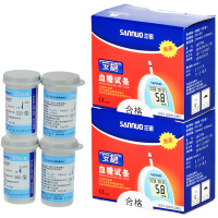 三诺(SANNUO)安稳型血糖试纸家用糖尿病测血糖的仪器血糖测试装试纸条100条瓶装