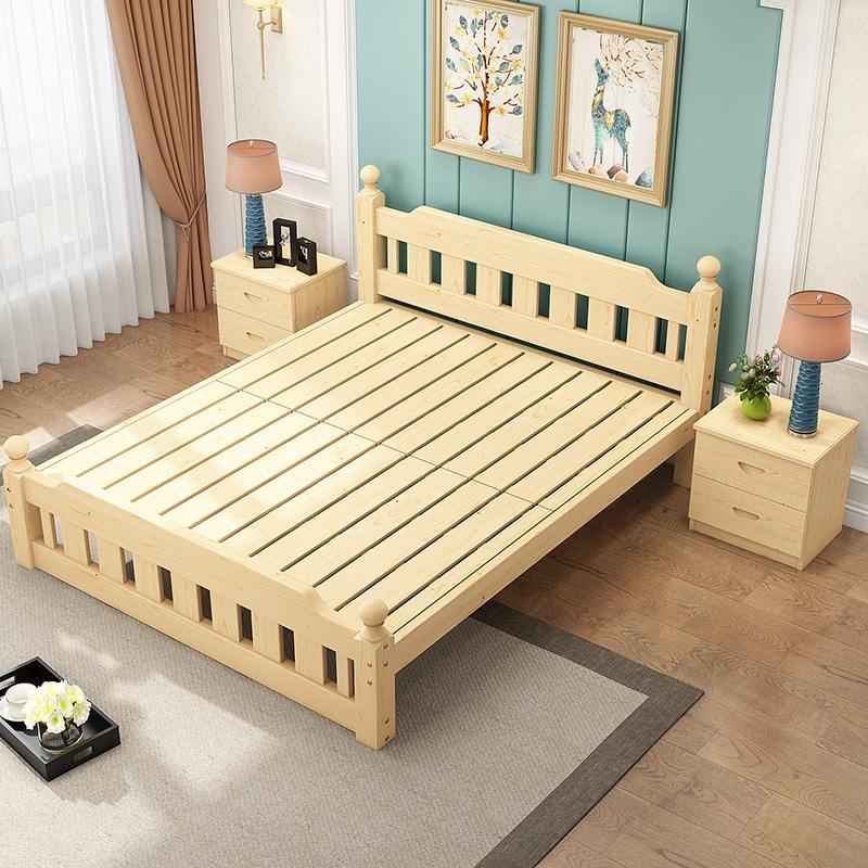 闪电客实木床罗马柱款式 出租房闪电客实木床1.