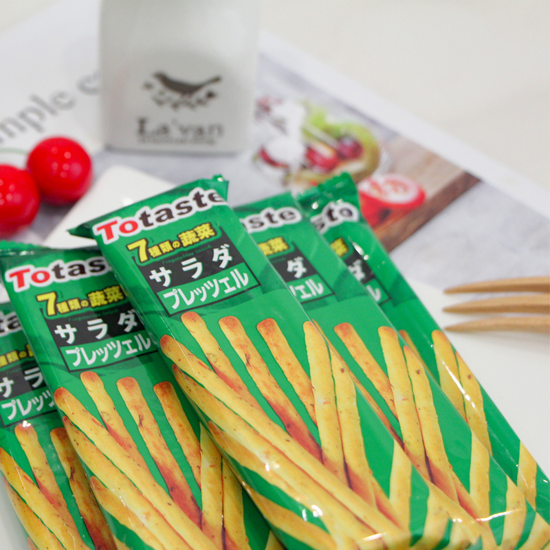 Totaste土斯7种混合蔬菜味饼干棒128g 办公休闲咸味手指饼干饼干零食品