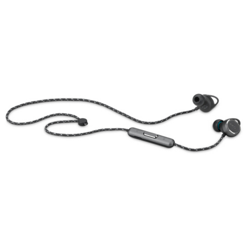 AKG N200 WIRELESS入耳式无线蓝牙耳机 磁吸运动耳机 参考级HIFI音质 手机可通话 曜石黑