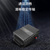 博扬 数字电话光端机4路电话+4路百兆网络 4路对讲语音+4路物理隔离以太网光纤传输 FC口 BY-4P4EV