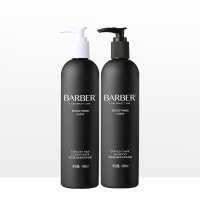 理发师BARBER正装品专业沙龙直发垂坠顺滑亮泽柔顺洗发水护发素套装400ml*2