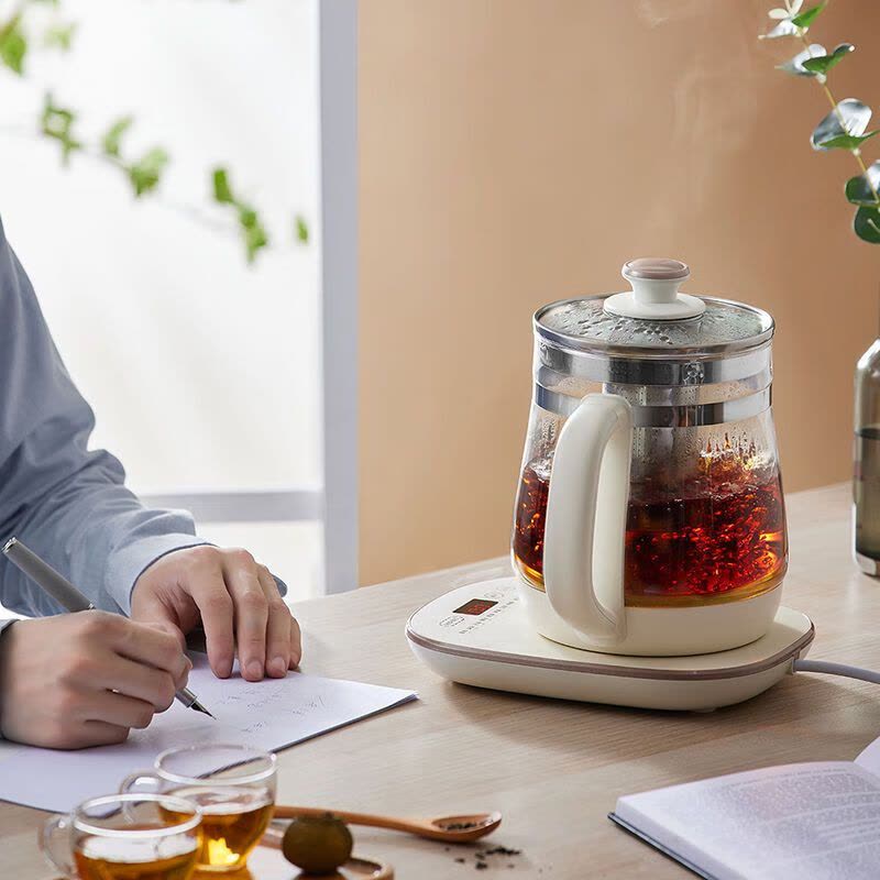 小熊(bear)养生壶办公室1.5L容量迷你小型煮茶壶全自动加厚玻璃煮茶器YSH-D15Y1图片