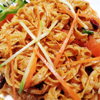 【中华特色】河北供销馆 顶大 红油味拌凉皮120g 非油炸速食泡面方便面 河北秦皇岛特产 华北