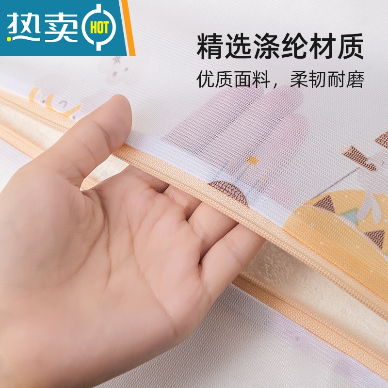 敬平洗衣袋洗衣机专用机洗衣物护洗袋洗内衣文胸袋毛衣过滤袋套装网袋 纯白6件套大中小+特大+圆柱+文胸袋)高清大图
