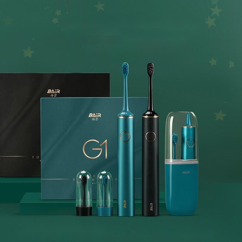 拜尔(BAiR)电动牙刷G1天青色高清大图