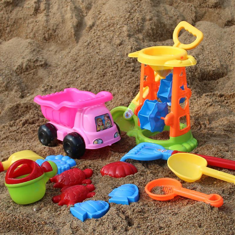儿童沙滩玩具套装宝宝戏水玩沙子决明子沙漏玩沙挖沙大号铲子工具