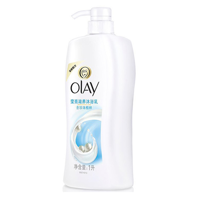 玉兰油(Olay)美肌滋润沐浴乳沐浴露莹亮滋养1000ML泡澡 宝洁出品保湿带泵