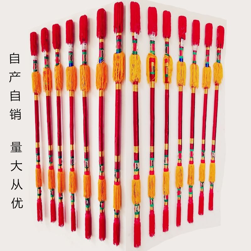 霸王鞭连响棒金钱棍打钱杆连厢棒莲湘棒健身打花棍