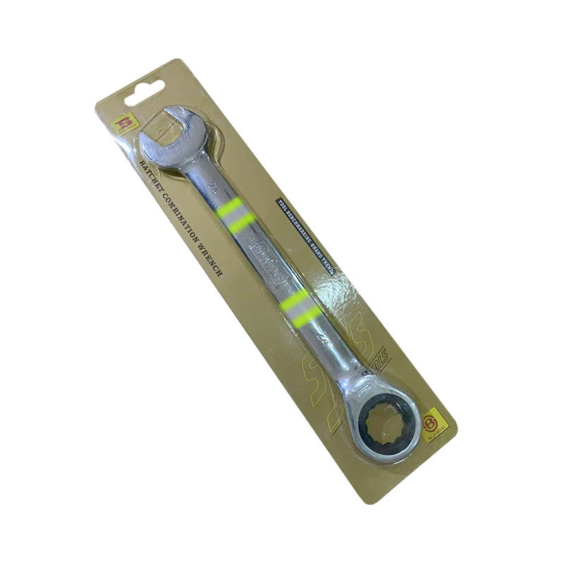 波斯(BOSI) 荧光系列精品棘轮两用扳手 24mm 把高清大图