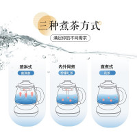 小熊(Bear)煮茶器 0.8L养生壶电水壶热水壶蒸汽喷淋式 304不锈钢烧水壶黑茶煮茶壶茶具 ZCQ-A08H2