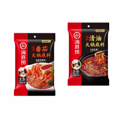 [海底捞火锅底料组合装]番茄200g+清油220g