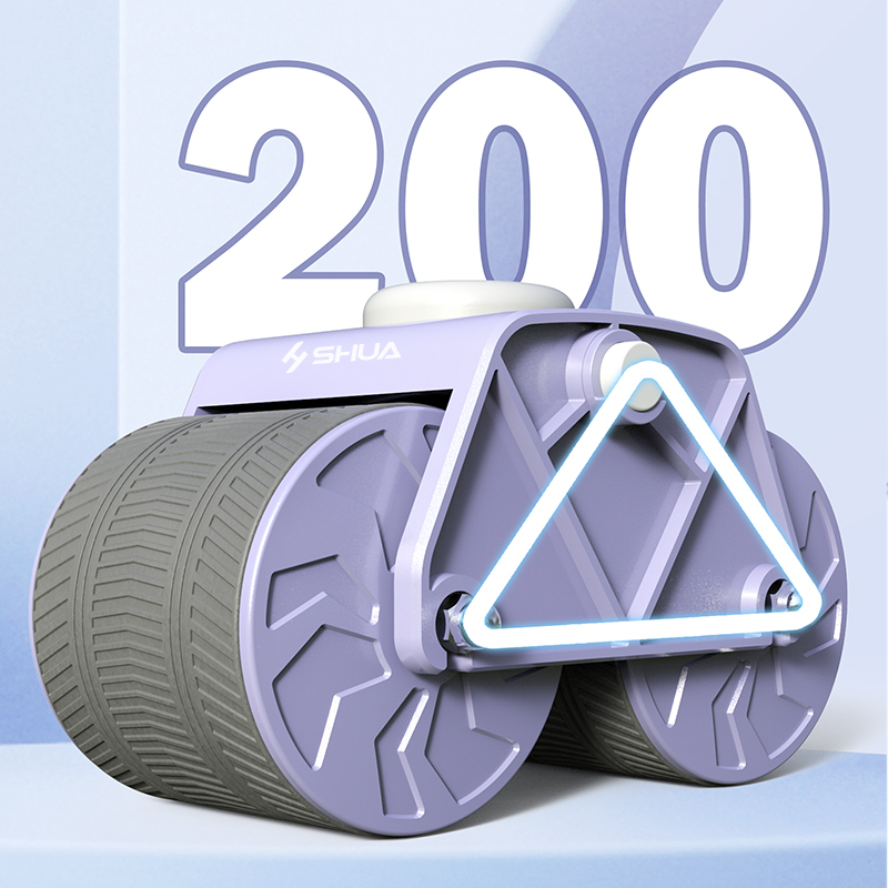 [旗舰新款]舒华shua健腹轮自动回弹家用肘撑锻练腹肌轮平板支撑健身