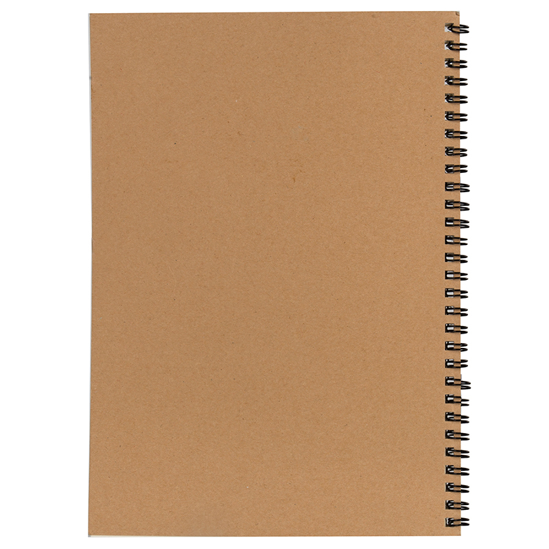 得力deli螺旋本牛皮纸线圈本螺旋本记事本笔记本子螺旋本边框