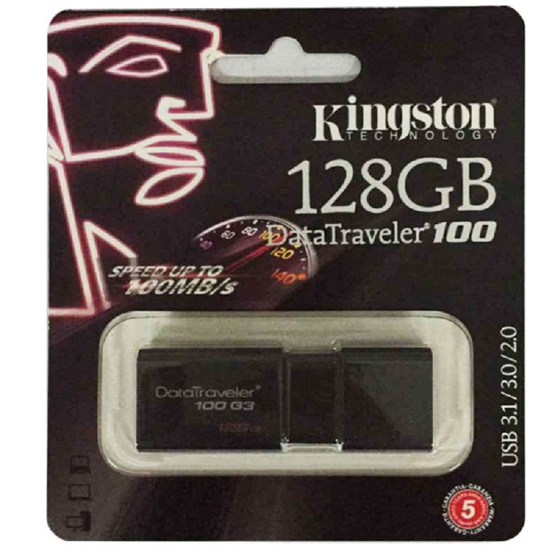 金士顿(KINGSTON) 100G3 优盘USB3.0 高速U盘128G