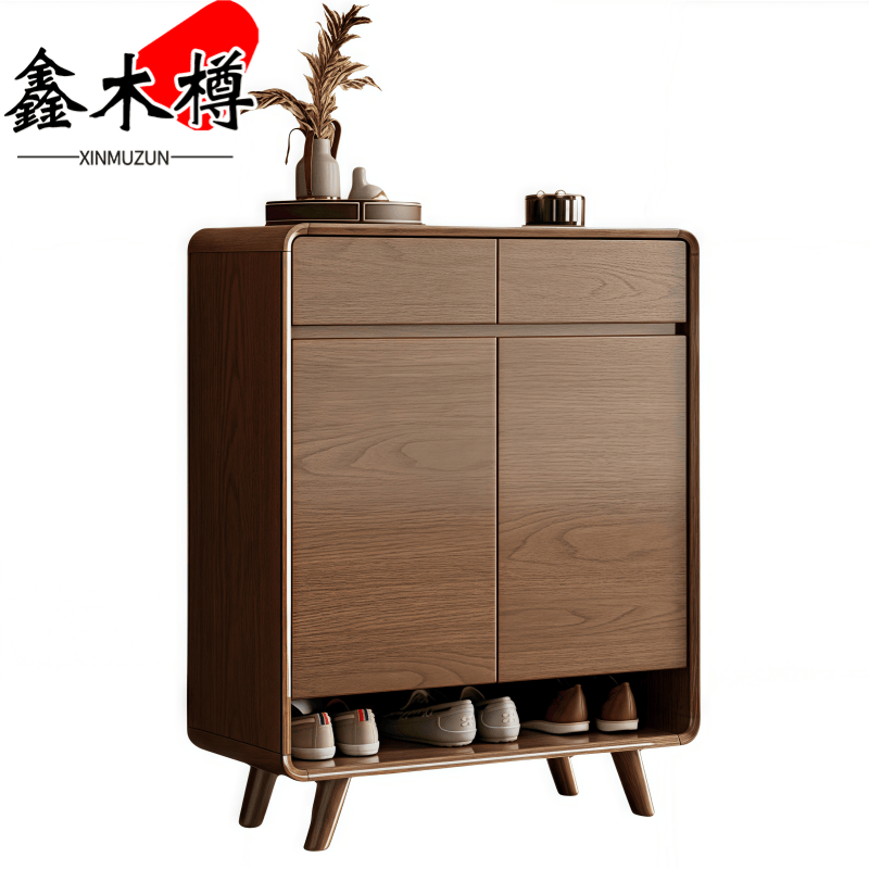 鑫木樽鞋柜80*34.5*100cm个高清大图