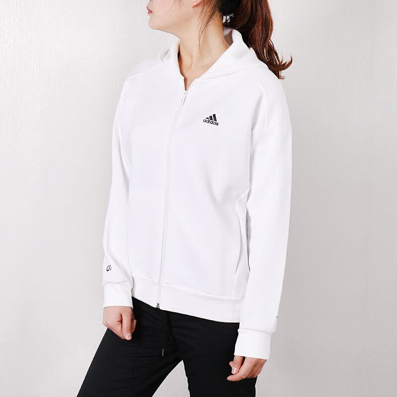 Adidas阿迪达斯女装夏季新款运动服休闲时尚针织夹克外套DV0782 S图片